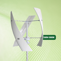 RY 800w 1kw 3kw 5kw système hybride solaire éolien générateur d'éolienne verticale