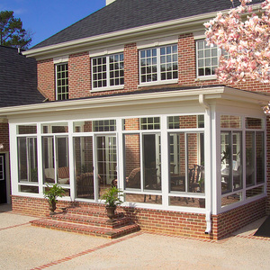 Véranda <span class=keywords><strong>solarium</strong></span> sur pied en aluminium verre trempé sunrooms maisons en verre - Product Image 4