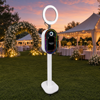 Cabina de Fotos con Pantalla Táctil LCD de 15.6 Pulgadas, Anillo de Luz LED, Cámara DSLR, para Alquiler en Bodas y Fiestas, Venta al Por Mayor