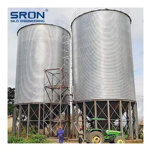 Hopper Or Flat Bottom Assembly Steel Storage Silo For Grain