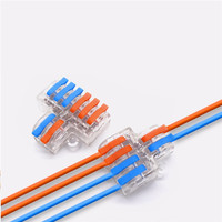 Maßgefertigte Mini SPL 62 Draht-Elektroverbinder 2 Ein-/6 Ausgänge Transparenter Kabelverbinder Anschlussklemme