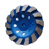 Meule diamantée à turbine fournie par l'usine, résistante à l'usure, avec conception de trous de dissipation thermique pour la quincaillerie de construction
