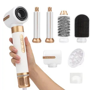 7 in 1 Professional Hair Dryer Nozzle Diffuser Hair Styling Tools Complete Styler Set Blower Comb Dryer One Step Hot Air Brush