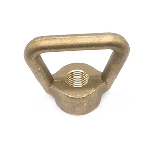 Écrous de levage en laiton massif DIN582, écrous annulaires forgés en acier au carbone galvanisé avec filetage M3, plaqués aluminium - Product Image 2