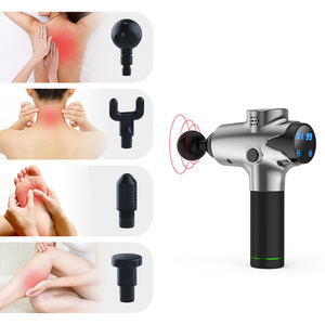 Inalámbrico de mano eléctrico tranquilo ruido músculo del cuerpo fascia pantalla táctil Lcd <span class=keywords><strong>theragun</strong></span> <span class=keywords><strong>masaje</strong></span> arma con 6 cabezas - Product Image 4