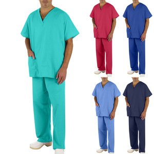 Оптовые поставщики, дешевые мягкие больничные униформы, белая униформа из полиэстера и спандекса, набор для медсестер