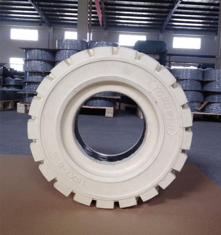 China Jiangsu Solid Industrial Tyres Factory Super Elastic Tyres Solid Tire 18x7-8 18x7 8 4.33  28x9-15 6.50-10 Puncture Free