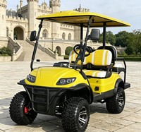Buggy tout-terrain A617.2+2G, sièges arrière pour l'observation, idéal pour les terrains de golf et les chemins boueux.