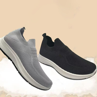 Chaussures de sport pratiques pour hommes, à enfiler, résistantes aux plis, avec empeigne DTY, col élastique, légères, antidérapantes, pour tous les jours et l'extérieur