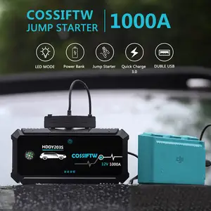 COSSIFTW 1000A कार आपातकालीन उपकरण कूद स्टार्टर 10800mAh कार कूद स्टार्टर बैटरी ऑटो आपातकालीन शक्ति बैंक बैटरी बूस्टर