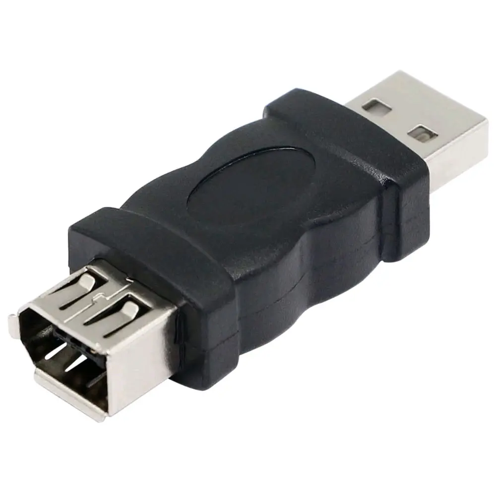 Firewire IEEE 1394 6ขาหญิงไปยัง USB ชายอะแดปเตอร์แปลงสำหรับเครื่องพิมพ์,กล้องดิจิตอล,PDA,สแกนเนอร์,ฮาร์ดดิสก์