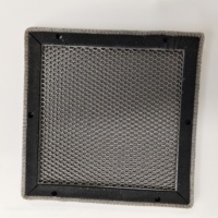 Panneaux de ventilation en acier argenté blindés EMI RF personnalisés Hengshi, noyau en nid d'abeille, maille grillagée de 1,5 mm d'épaisseur, technologie Blazing, anti-poussière