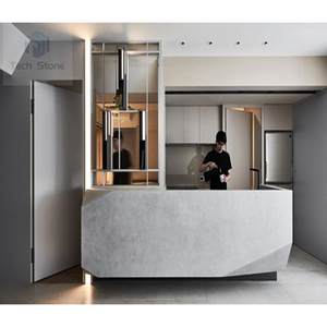 Diseño elegante de forma curva redonda, superficie sólida, mostrador de <span class=keywords><strong>bar</strong></span> contemporáneo para hotel, tamaño grande - Product Image 3