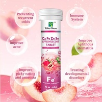 Complément de Santé Adulte Vitamine C Zinc Multiple Comprimé Effervescent pour le Système Immunitaire et le Blanchiment avec Vc Ca Fe Zn Se Vitamines