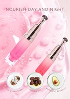 Nouvel Arrivage Gloss à Lèvres Végétalien Minéral Polypeptidique Marque Privée Applicateur Métallique Naturel Tube Rose Compressible pour la Mode