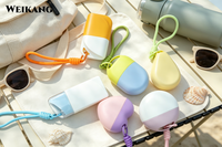 Bouteille de crème solaire portable avec cordon, 40 ml, contenant en plastique pour lotion, mini flacon de crème solaire pour voyage en extérieur avec cordon