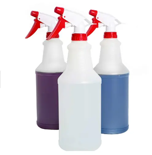 Spray Fles Voor Huis Schoonmaken Hdpe Ronde Fles 16 Oz 24 Oz 32 Oz 500 Ml 750 Ml 1000 Ml 1 Liter