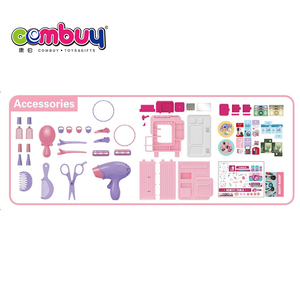 Jouets interactifs de coiffeuse musicale lumineuse pour enfants, jeu <span class=keywords><strong>d</strong></span>'imitation à domicile - Product Image 4