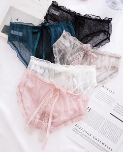 Moda donna pizzo Lingerie <span class=keywords><strong>mutandine</strong></span> intimo <span class=keywords><strong>mutandine</strong></span> <span class=keywords><strong>rosa</strong></span>-underw per ragazze <span class=keywords><strong>mutandine</strong></span> da donna con fiocco Gril pizzo Hipster giovane - Product Image 5
