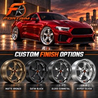 عجلات مصنوعة بالحدادة مقاس 18 و19 و20 بوصة لسيارات 350Z و370Z، بنمط 5x114.3 و5x120 و5x112 و5x115، مكونة من قطعتين أو ثلاث قطع، بطلاء كروم ثلاثي وحافة عميقة مصقولة