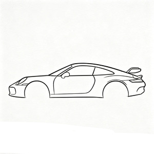 Decorazione da Parete in Metallo a Forma di Auto Sportiva, <span class=keywords><strong>Arte</strong></span> Moderna, Silhouette di Auto da Appendere, Decorazione per Garage, Ufficio, Design Speciale per Auto - Product Image 1