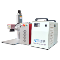 Machine de marquage laser UV fendue de bureau de gobos de refroidissement par eau de 3W 5W 10W pour marqueur de bouteille de parfum en verre avec une longueur d'onde de 355nm