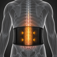Ceinture de soutien lombaire médicale auto-chauffante en tourmaline ultra-mince pour le soulagement de la sciatique – Prix usine de gros