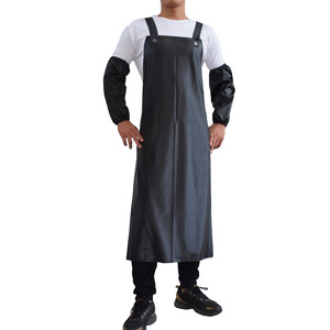 Delantal de PVC de doble hombro, impermeable, resistente, largo, para cocina, manipulación de alimentos, ropa de trabajo para hombres, mujeres y adultos - Product Image 3