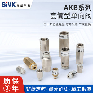 Válvula de Retención Sway AKB01A/AKB01B/AKB02A Totalmente de Cobre Niquelado para Uso Neumático y de Gas - Product Image 3