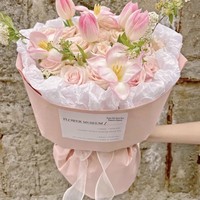 Série de papier synthétique Fenghua, enduit de PE, imperméable, artistique, pour emballer des bouquets floraux, emballage cadeau, 38 cm * 53 cm, emballage pour fleurs