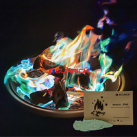 Bâtons magiques de feu mystique colorés d'usine, feu artistique magique avec emballage en sac en papier kraft