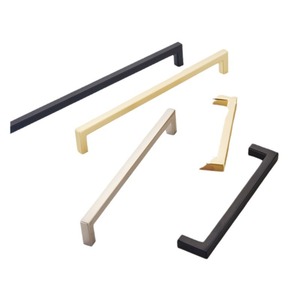 Modern Minimalist Zinc Alloy Handles for Kitchen Bedroom Bathroom Hotel Cabinets <b>Drawers</b> Customized Color Easy Installation - Product Image 1