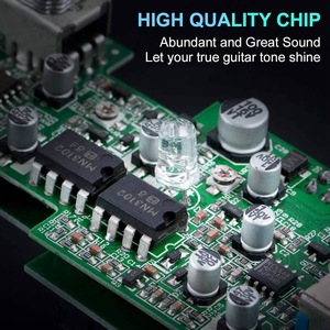 Pedale di Distorsione Mini SAPHUE per Chitarra Elettrica, Tipo Singolo, True Bypass con Manopole Volume/Dist/Tono, Pedale Effetto 9V DC - Product Image 3