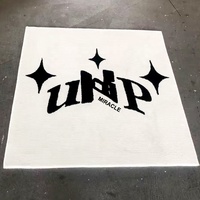 Tapis de jeu pour enfants personnalisé fait main avec lettres découpées, lavable, pour voiture et prière