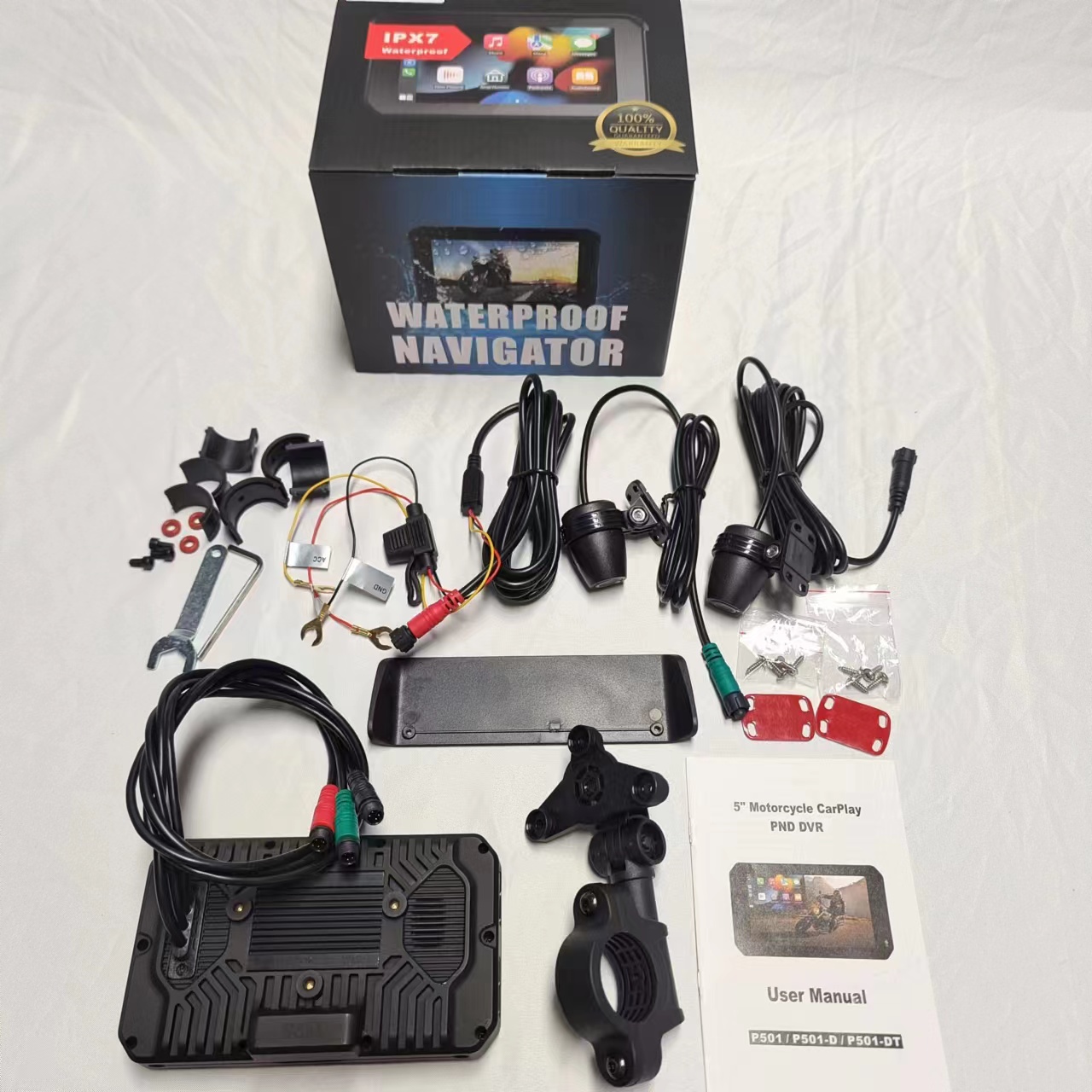 5インチポータブルバイクGPSナビゲーション防水デュアルレンズ 5インチポータブルバイクGPSナビゲーション防水デュアルレンズ
