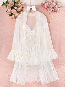 SFY4117 Ladies Sexy Transparent Nightwear Transparent Silk Backless <b>Lingerie</b> Mesh Inverted V-shaped <b>Skirt</b> - Product Image 6