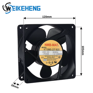 พัดลมระบายความร้อน <span class=keywords><strong>NMB</strong></span> <span class=keywords><strong>Minebea</strong></span> 12 ซม. 12038 230V รุ่น 4715MS-23T-B20 ความเร็วสูง ใช้พลังงานไฟฟ้า แบบตั้งพื้น วัสดุพลาสติก ODM พัดลมแบบแกนหมุนสำหรับอินเวอร์เตอร์ - Product Image 3