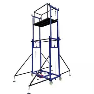 4m 6m 8m 300kg 500kg Échelle de travail de construction pliante Plate-forme élévatrice d'échafaudage électrique portable et pliable - Product Image 6