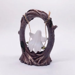 Esculturas Blancas de Halloween, Adornos Divertidos para Colgar en el Árbol, Lindos Adornos Colgantes para Centros de Mesa - Product Image 3