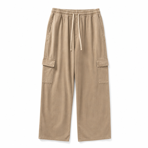 <span class=keywords><strong>Pantaloni</strong></span> Cargo Lavati da <span class=keywords><strong>Uomo</strong></span>, <span class=keywords><strong>Pantaloni</strong></span> Utility a Gamba Larga <span class=keywords><strong>con</strong></span> Coulisse e <span class=keywords><strong>Tasche</strong></span> <span class=keywords><strong>con</strong></span> Patta, 100% <span class=keywords><strong>Cotone</strong></span> Streetwear OEM - Product Image 2