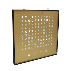<span class=keywords><strong>Orologio</strong></span> <span class=keywords><strong>da</strong></span> <span class=keywords><strong>Parete</strong></span> LED CHEETIE con Display Testuale Dorato, Design Unico, Lingua Personalizzabile, <span class=keywords><strong>Orologio</strong></span> Elettronico a LED - Product Image 3