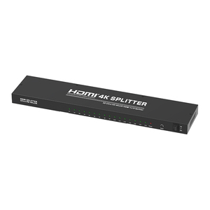 Divisor HDMI 4K 1 Entrada 16 Salidas 30Hz con 2 Puertos, Compatible con HDCP1.4, 3D, <span class=keywords><strong>HDR</strong></span> - Product Image 1
