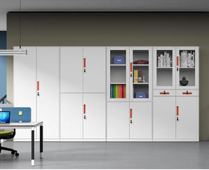 YOUBAI Modernes Design Ausziehbarer Aktenschrank mit 2 Schubladen und Schlüsselschloss aus Metall für Schul- und Gewerbenutzung mit Aluminiumrollen - Product Image 2