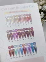 Gel de construction Céramique Alice's Dreamland Série 368 OEM en gros, Gel UV scintillant pour extension d'ongles pour salon de manucure et manucure DIY