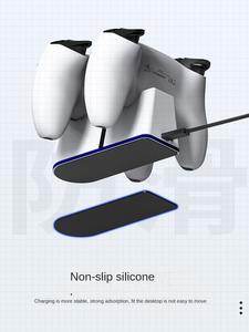 Pour <span class=keywords><strong>PS</strong></span> <span class=keywords><strong>5</strong></span> PRO <span class=keywords><strong>Sony</strong></span> Plays Tation <span class=keywords><strong>5</strong></span> /Slim double poignée affichage LED sans fil charge rapide Base accessoires de jeu - Product Image 6