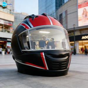 <span class=keywords><strong>Kiosque</strong></span> à café et grand food truck personnalisés, en forme de casque grandeur nature, en résine émaillée, pour extérieur et zone scénique - Product Image 5