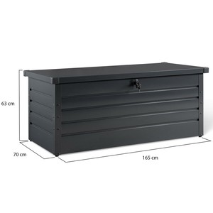 Grande capacità eco-friendly facilmente assemblato multifunzionale impermeabile scatola di immagazzinaggio per esterni con sedile per <span class=keywords><strong>attrezzi</strong></span> da giardino - Product Image 3