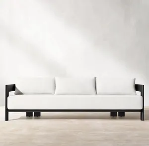 定制设计户外家具金属沙发臂铝沙发套复古双人沙发花园家具