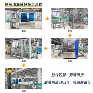 Ligne de production d'huile comestible LeadWorld, 8 têtes, 500 ml-5000 ml, équipement d'emballage alimentaire entièrement automatique - Product Image 5