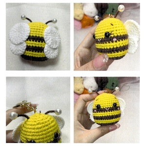 Kit de Ganchillo Personalizable para Principiantes con Hilo, Suministros de Manualidades, Llavero de Abeja Personalizado al por Mayor - Product Image 3